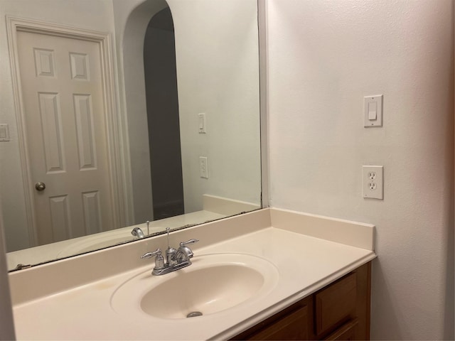 bathroom with vanity