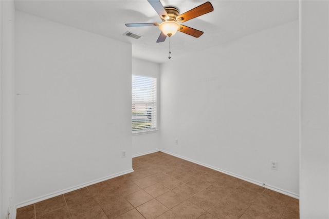 unfurnished room featuring ceiling fan