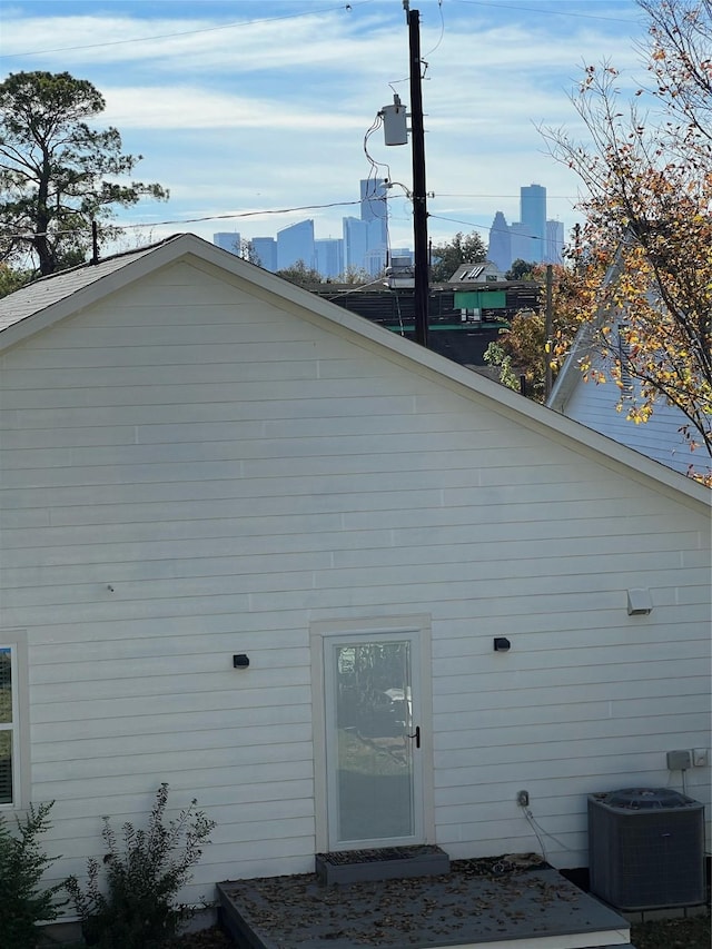 exterior space with central AC unit