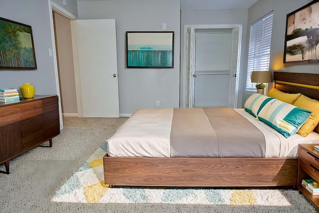 bedroom with carpet flooring