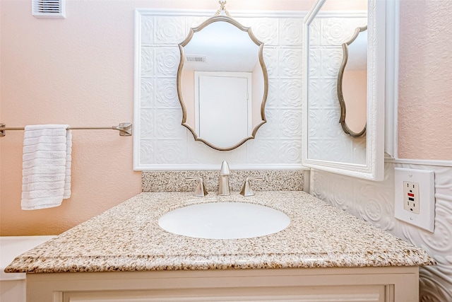 bathroom with vanity