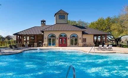 pool with a patio area