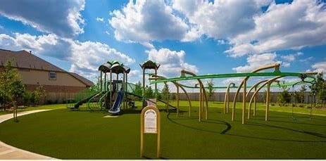 community play area with a yard