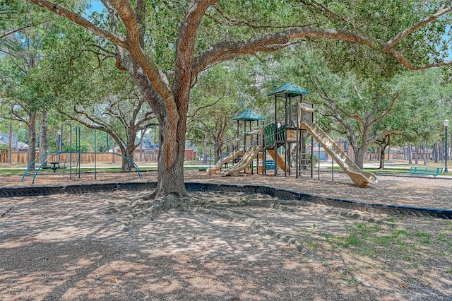 view of jungle gym