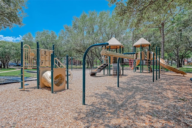 view of jungle gym