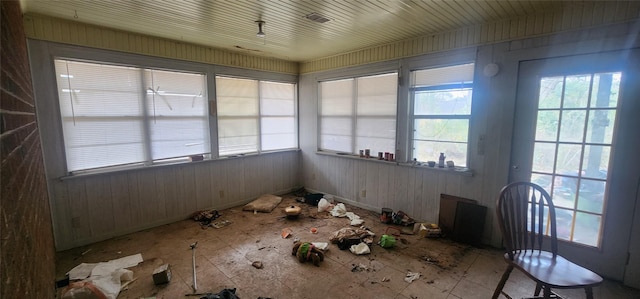 view of sunroom