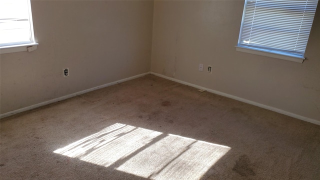 view of carpeted empty room