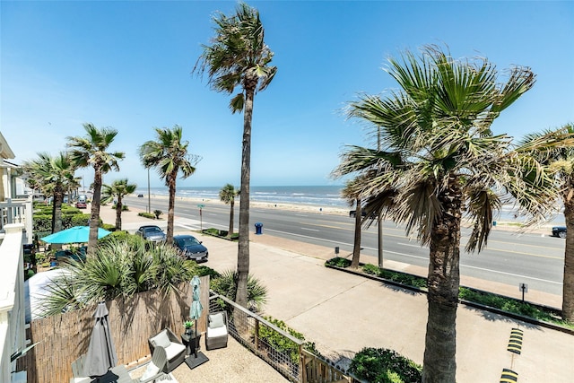 water view featuring a view of the beach