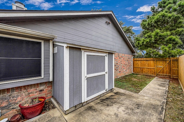 view of outbuilding