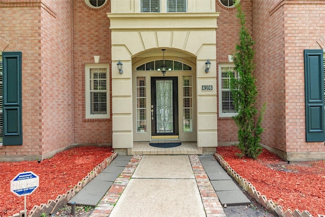 view of exterior entry