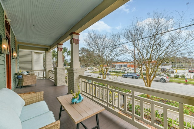 balcony with a porch