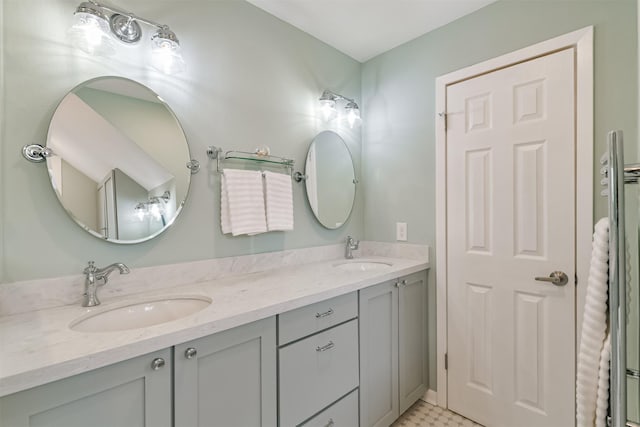 bathroom with vanity