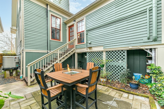 view of patio / terrace with cooling unit