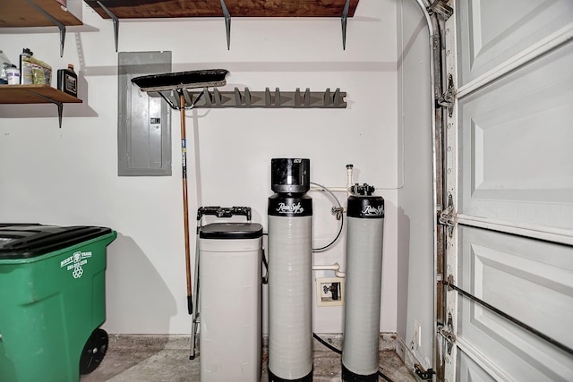 utility room featuring electric panel