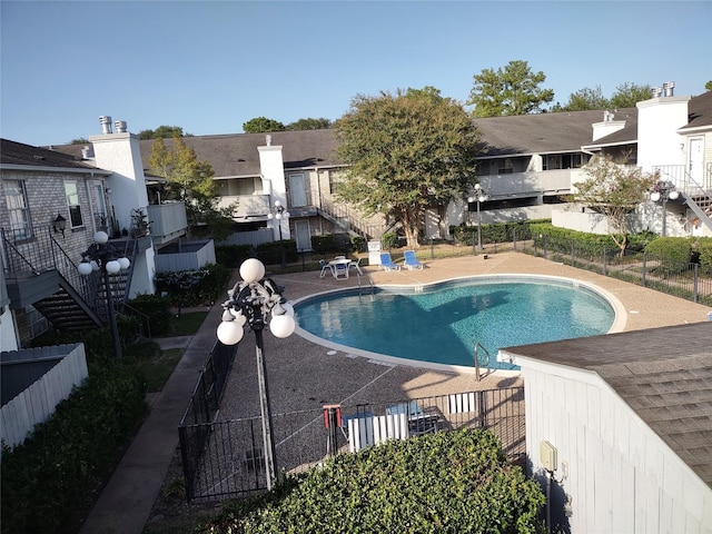 view of pool with a patio area