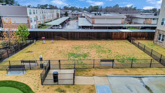 exterior space with fence