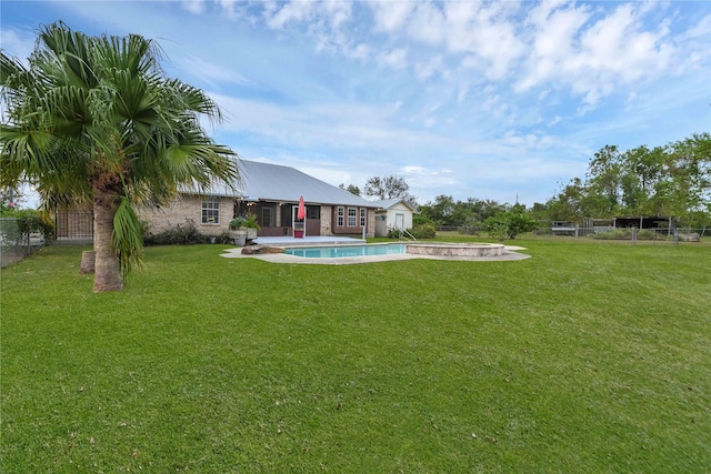 view of yard with a patio