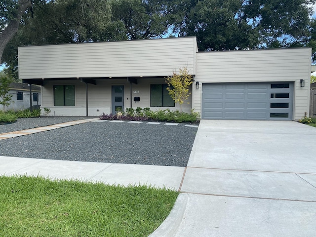 ranch-style home with a garage