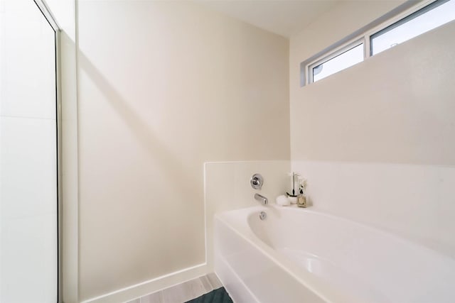 bathroom featuring a bathtub