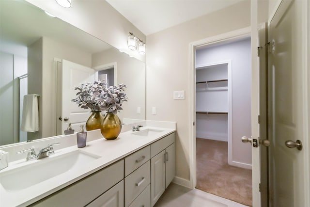 bathroom with vanity