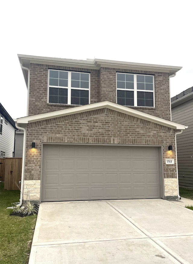 view of front of home featuring a garage