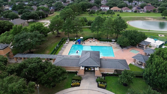 birds eye view of property