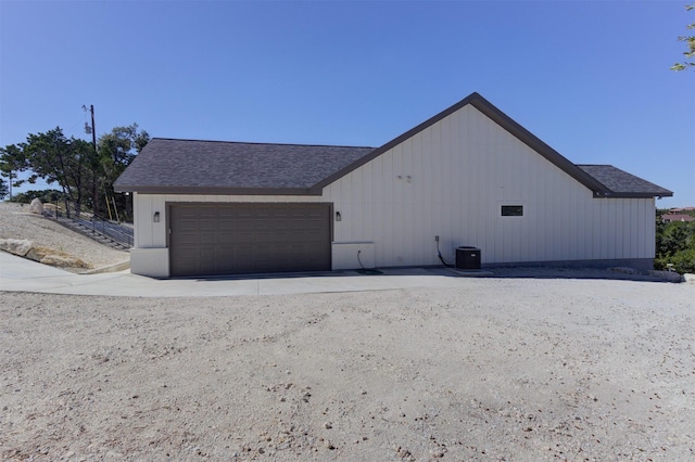 view of home's exterior featuring a garage