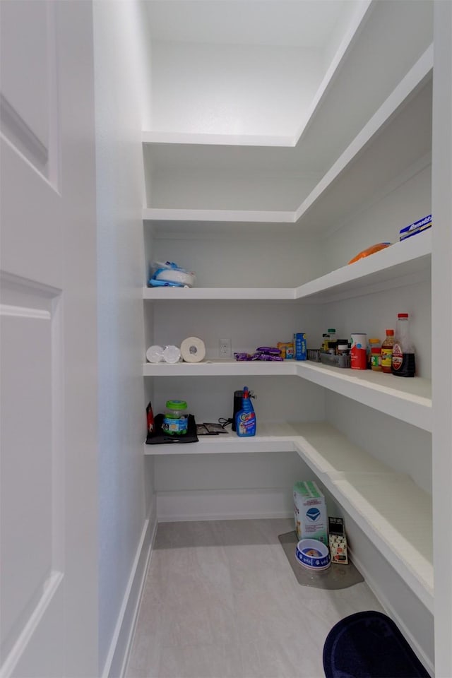 view of pantry