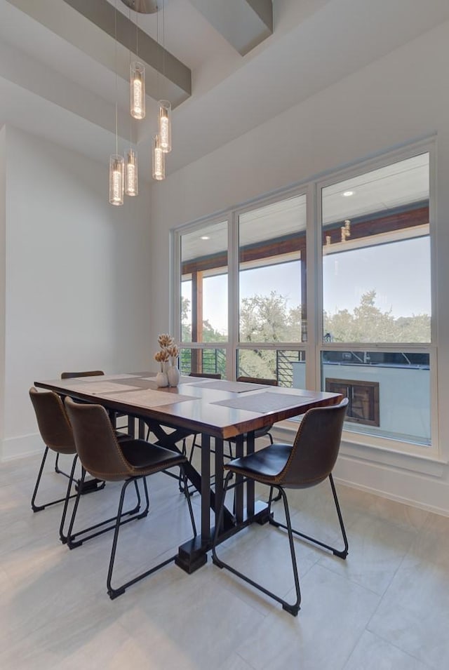 view of dining area