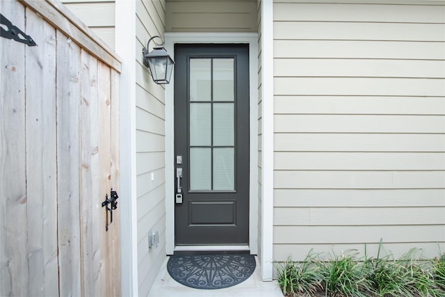 view of entrance to property