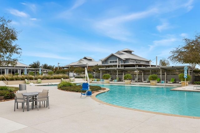 view of pool with a patio