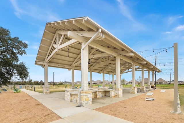 view of home's community featuring a gazebo