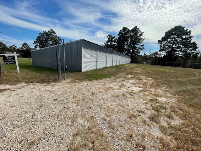 view of outdoor structure