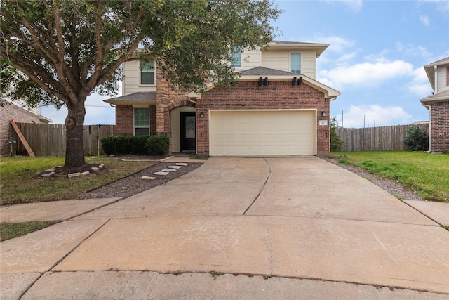 front facade featuring a garage