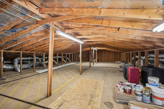 view of attic