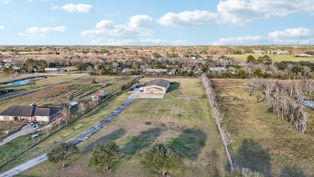 aerial view featuring a rural view