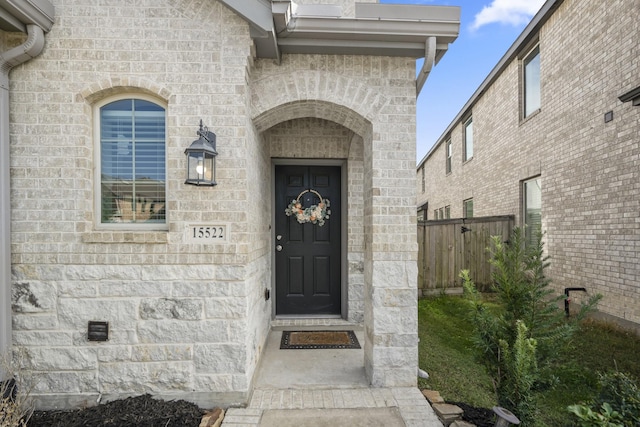 view of entrance to property