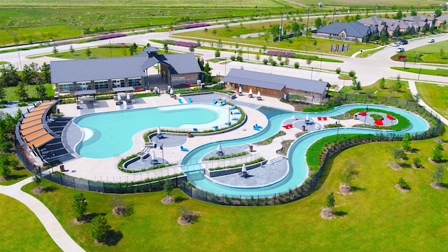 30551 Zoysia Point Ln, Fulshear, TX 77423 - aerial view of a pool area