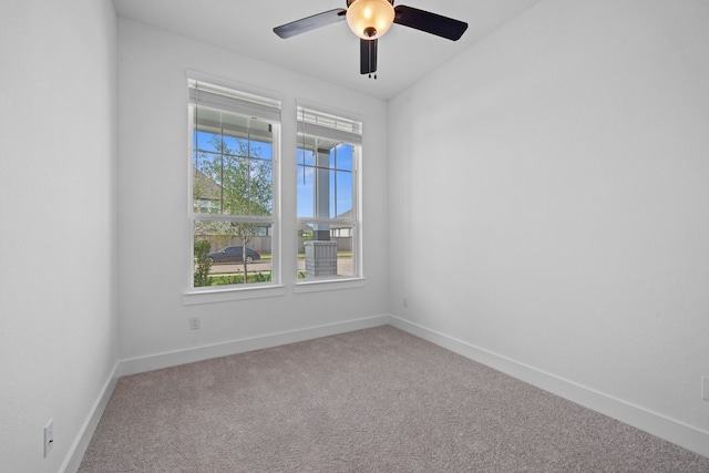30551 Zoysia Point Ln, Fulshear, TX 77423 - carpeted spare room with baseboards and ceiling fan