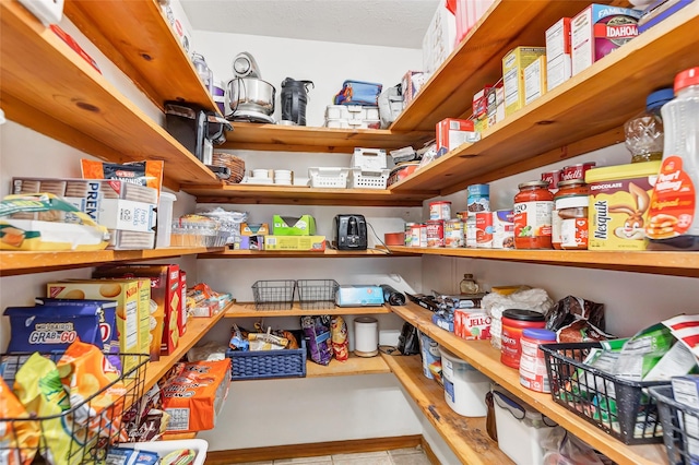 view of pantry