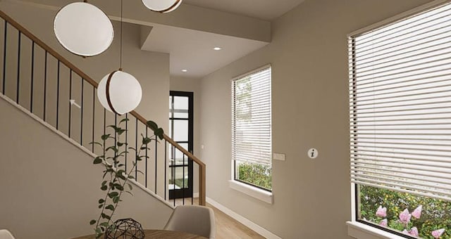 entryway featuring light wood-type flooring