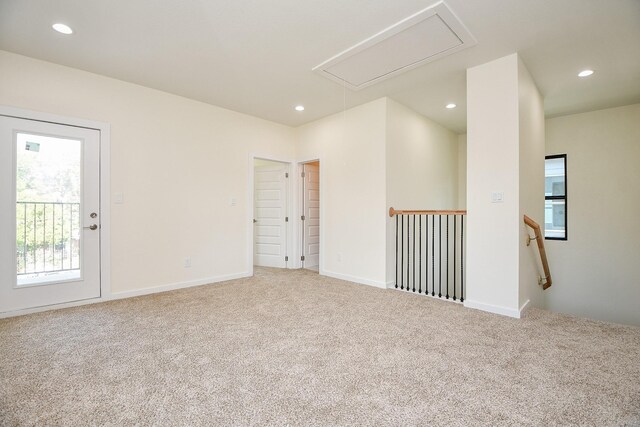 view of carpeted empty room