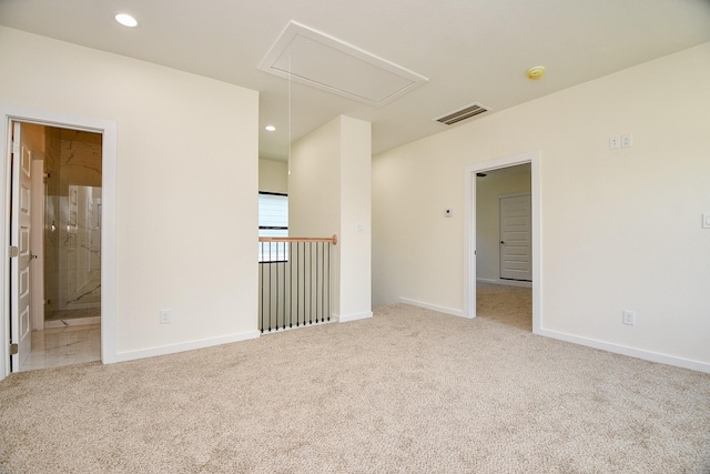 view of carpeted empty room