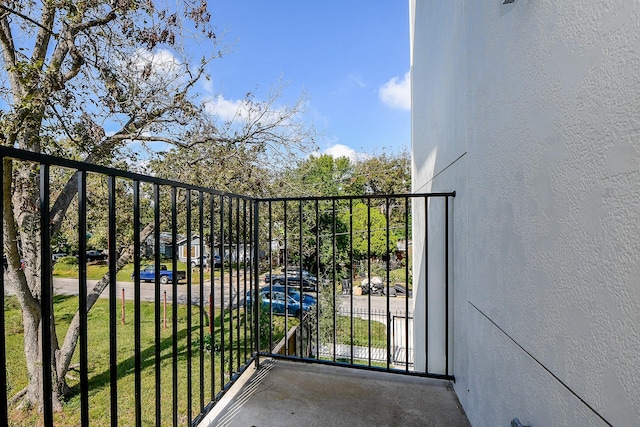 view of balcony