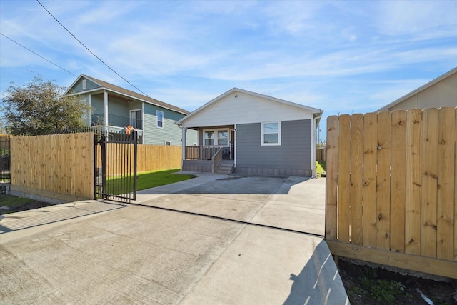 view of front of home