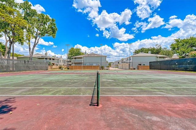 view of tennis court