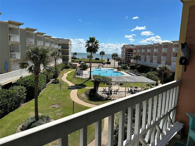 view of balcony