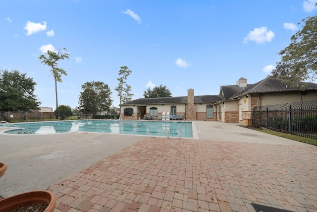 view of pool with a patio area