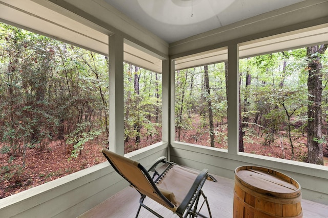 view of sunroom / solarium