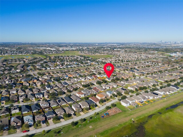 bird's eye view featuring a residential view